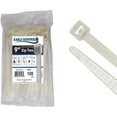 thumbnail image 1 of Kable Kontrol Clear Zip Ties - 9" Inch Long Extra Heavy Duty - Natural Nylon - 250 Lbs Tensile Strength - 100 pc Pack, 1 of 6