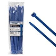 Kable Kontrol ETFE Tefzel Cable Zip Ties - 14 - 100lbs - 50 Pcs Pack - Blue