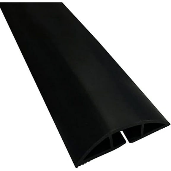 Kable Kontrol Floor Cord Cover kit - 15 Feet Long Black PVC Cable Protector