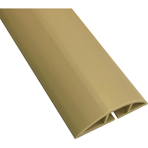 Tan Pvc Kable Kontrol Floor Cord Cover kit - 15 Feet Long Tan PVC Cable ...
