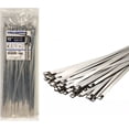 thumbnail image 1 of Kable Kontrol Heavy Duty Stainless Steel Metal Zip Ties - 15" Long - 350 Lbs Tensile Strength - 100 pcs / Pack - ssct-250-15, 1 of 6