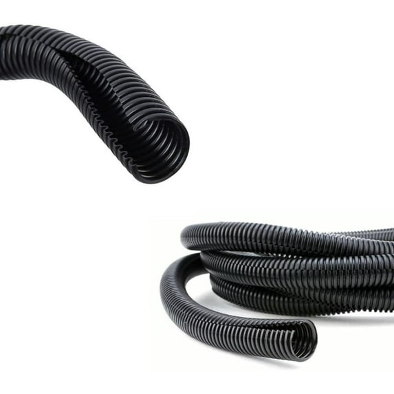 Kable Kontrol High Temp Nylon Split Wire Loom Tubing - 1-1/4" Inside Diameter - 250' Length - Black