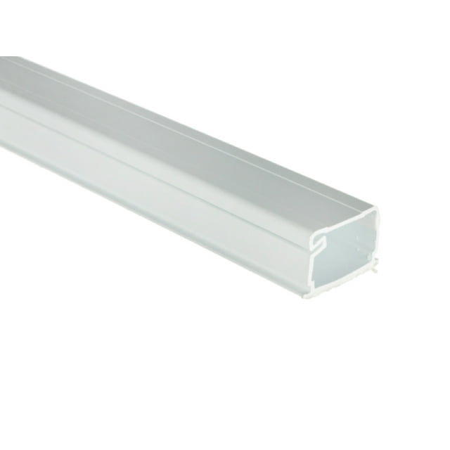 Kable Kontrol Hinged Wall Cord Cover Cable Raceway - 0.75" W x 0.5" H - 60" Long - Paintable PVC - White