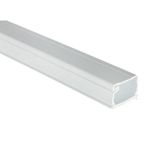 Kable Kontrol Hinged Wall Cord Cover Cable Raceway - 1.5" W x 0.75" H - 60" Long - Paintable PVC - White