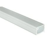 Kable Kontrol Hinged Wall Cord Cover Cable Raceway - 1 W x 0.5 H - 60 Long - Paintable PVC - White