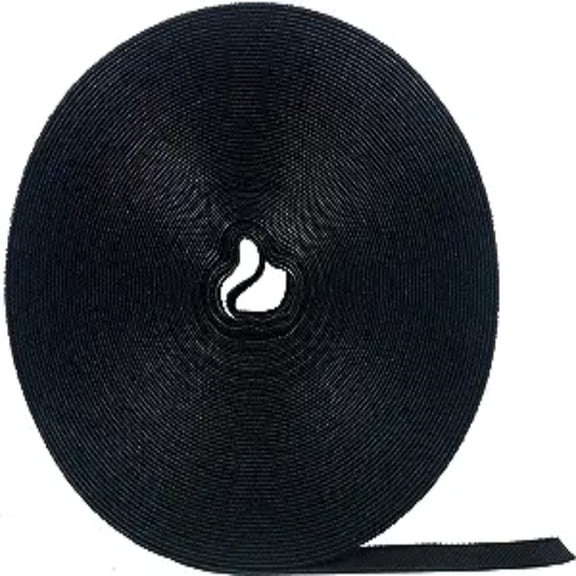 Kable Kontrol Hook and Loop Fastener Tape - 3/4" Width - 75' Roll - Black