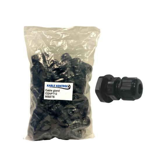 Kable Kontrol IP68 Waterproof Nylon Cable Gland - 1/2