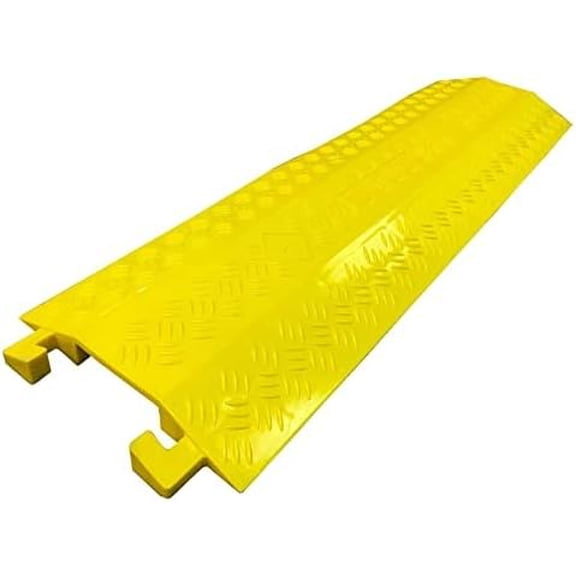 Kable Kontrol Polyurethane Drop Over Cable Protector - 40" Long - (4" W x 1" H Channel) - Yellow