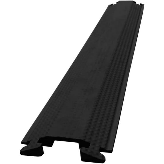 Kable Kontrol Rubber Drop Over Cord Cover - 1 Channel - 60" Long - Black