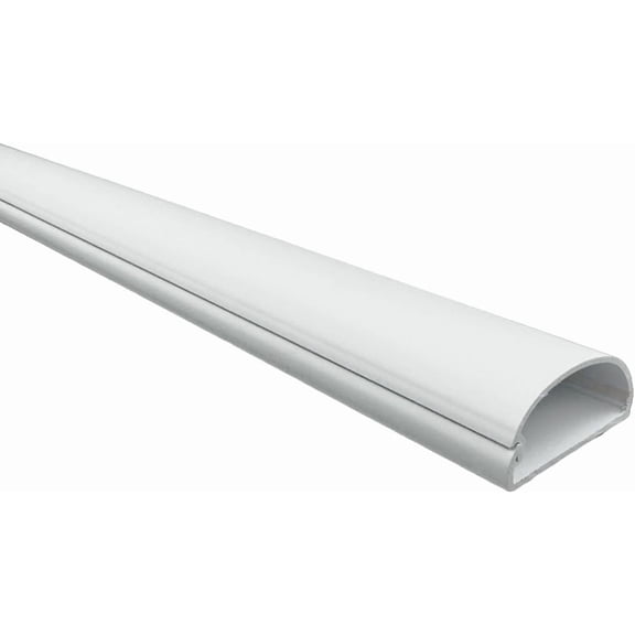 Kable Kontrol Smooth Mould Outdoor Cable Raceway Wire Conduit - 5' Length - 1.22" W x 0.5" H Channel
