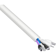 Kable Kontrol Smooth Mould Wall Cord Cover Cable Raceway - 1.22 W x 0.5 H Channel - 40 Long