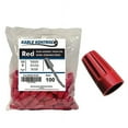 thumbnail image 1 of Kable Kontrol Twist on Electrical Wire Connectors - Non - Winged - Fits Wire 12 - 10 AWG - 100 Pcs - Red, 1 of 7