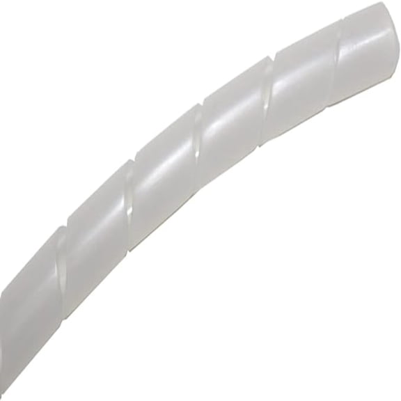 Kable Kontrol Vortex Spiral Wrap Tubing - 1" Inside Diameter - 100 Ft Length - Natural Polyethylene
