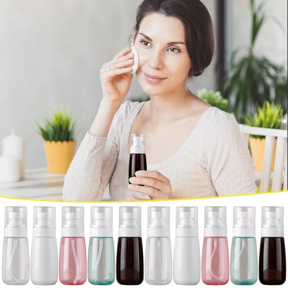 Kabnic 3oz/80ml Clear Empty Spray Bottles, Fine Mist Plastic Mini Travel Bottles, Small Spray Bottle Refillable Liquid Containers