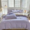 thumbnail image 1 of Kabnic 4 Piece Sheets Queen Size Bed Set | All Season Easy Care Solid Color Soothing-Purple Cotton Bedding Sets, Bed Sheets Set for Men, Women, Boys, Girls, 1 of 9