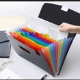 thumbnail image 1 of Kabnic Accordion File Organizer, Expanding File Folder 12 Pockets with Expandable Cover -A4 Letter Size Filing Folder for School and Office Supplies, Clear, 1 of 7