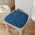 thumbnail image 1 of Kabnic Dining Chair Cushions, Non Slip Chair Pads for Dining Chairs, Seat Cushions for Kitchen Chairs with Ties, Single Outdoor Dining Chair Cushion for All Season 17.7"X16.9", 1 of 5