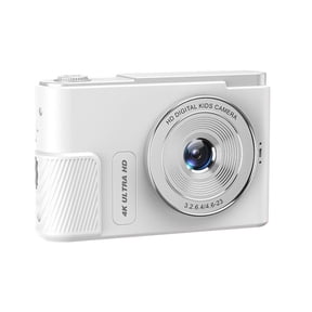 Kabnic HD 1080P Digital Camera Camcorder 44MP Digital SLR Camera 8X Digital Zoom with 2.4 Inch IPS Screen Compact Point and Shoot Camera Starter Camera(White)