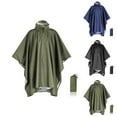 thumbnail image 1 of Kabnic Hooded Rain Poncho for Adults - Waterproof & Lightweight Rainwear for Men & Women, Reusable Emergency Outdoor Gear, 1 of 3