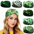 thumbnail image 1 of Kabnic St. Patrick's Day Headbands, Irish Green Shamrock Hair Accessories for Women & Girls, Gifts, Twist Knot Turban, Celebration Party Headwraps, 1 of 6