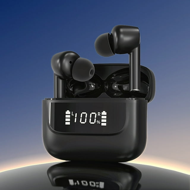 Kabnic Wireless Earbuds, Bluetooth 5.3 Headphones with Bass Stereo, Enc