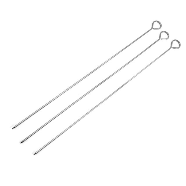 Kabob Skewers Set of 6 Skewers for Grilling, Metal Stainless Steel