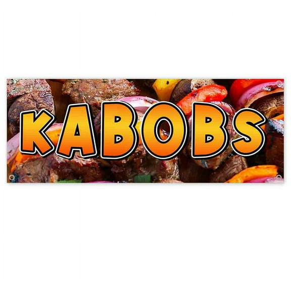 Kabobs 13 oz Vinyl Banner With Metal Grommets