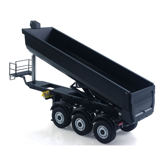 Kabolite 1/14 Metal Remote Control 3Axles Electric Lifting Semi Trailer Dumper for RC Tractor Truck 770S-100