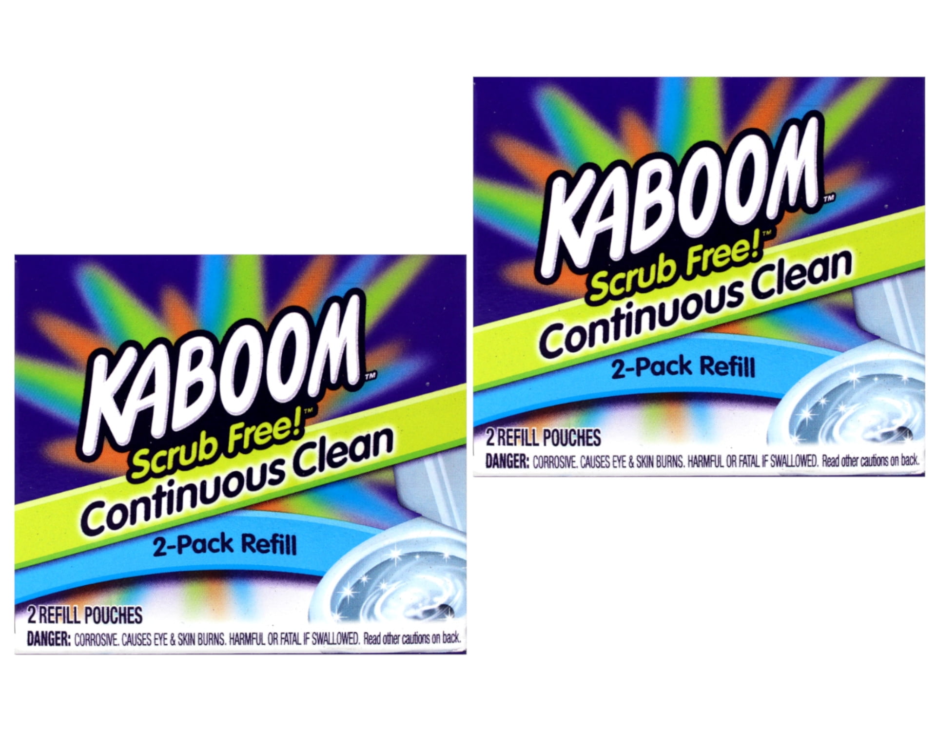 Kaboom 35261 Scrub Free! Toilet Cleaning System Refill, 2Pack