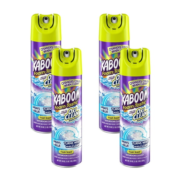 Kaboom Cleaner, Fresh Scent, 19 oz (1 lb 3 oz) 538 g (Pack of 4)