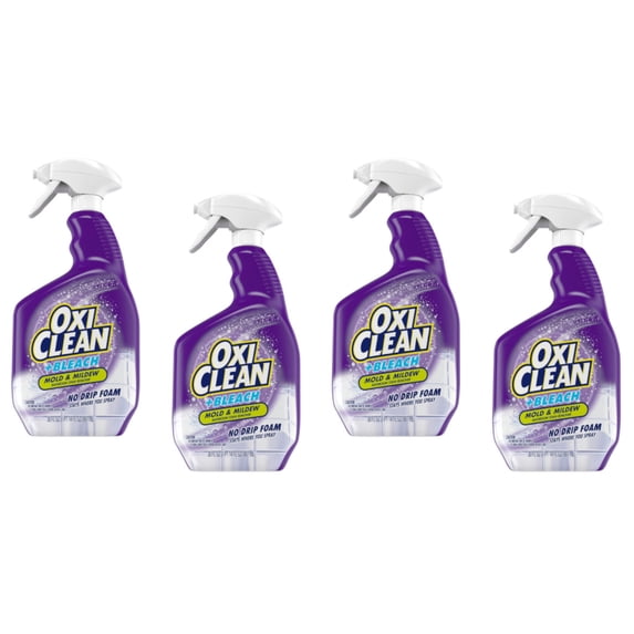 Kaboom Mold and Mildew Stain Remover with Bleach No Drip Foam, 30 oz. (Pack of 4)