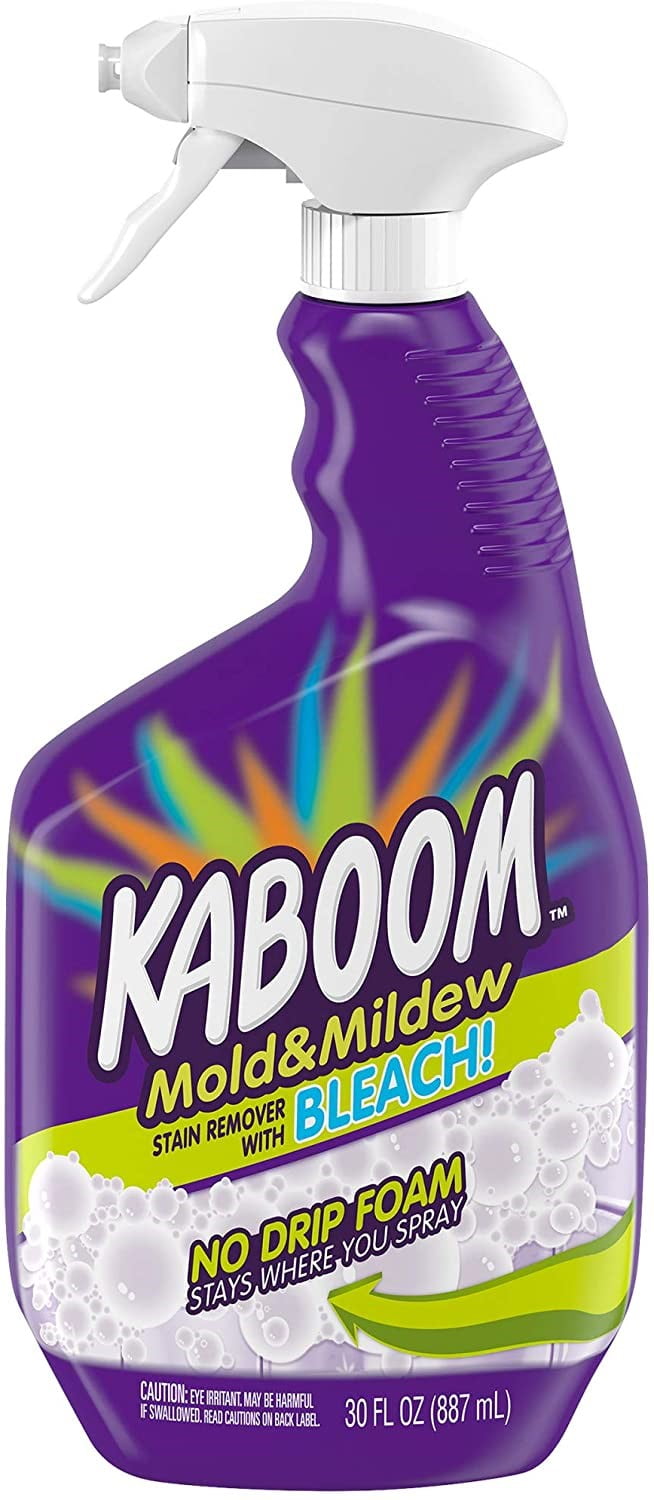 Kaboom Mold & Mildew Stain Remover with Bleach No Drip Foam, 30 oz