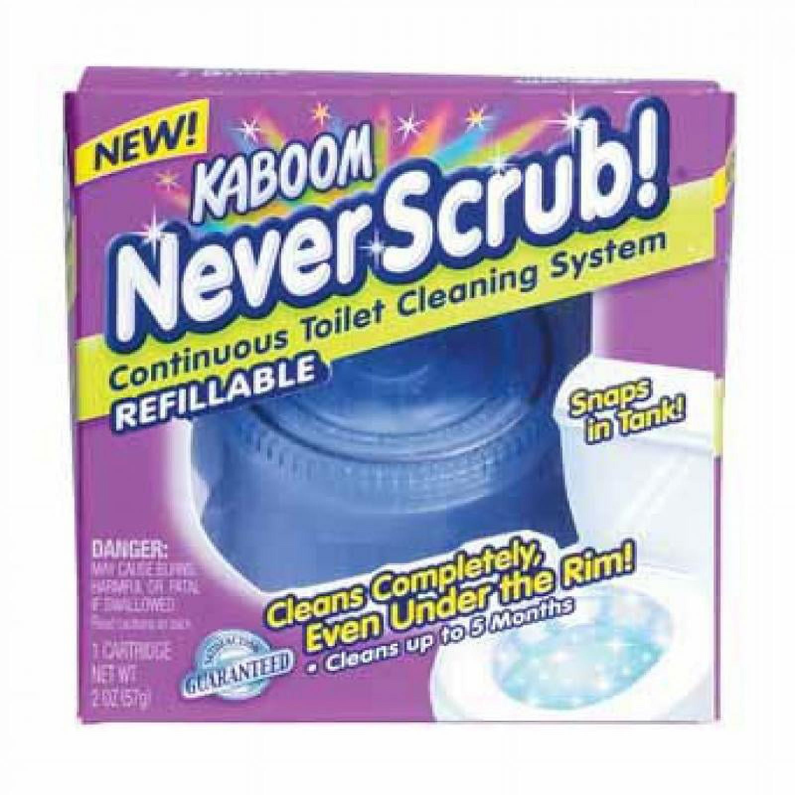 Kaboom Never Scrub Refill Cartridge for Cleaning Toilet Bowl