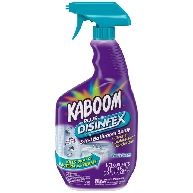 Kaboom PLUS DISINFEX 3in1 Bathroom Spray Cleaner, 30 oz.
