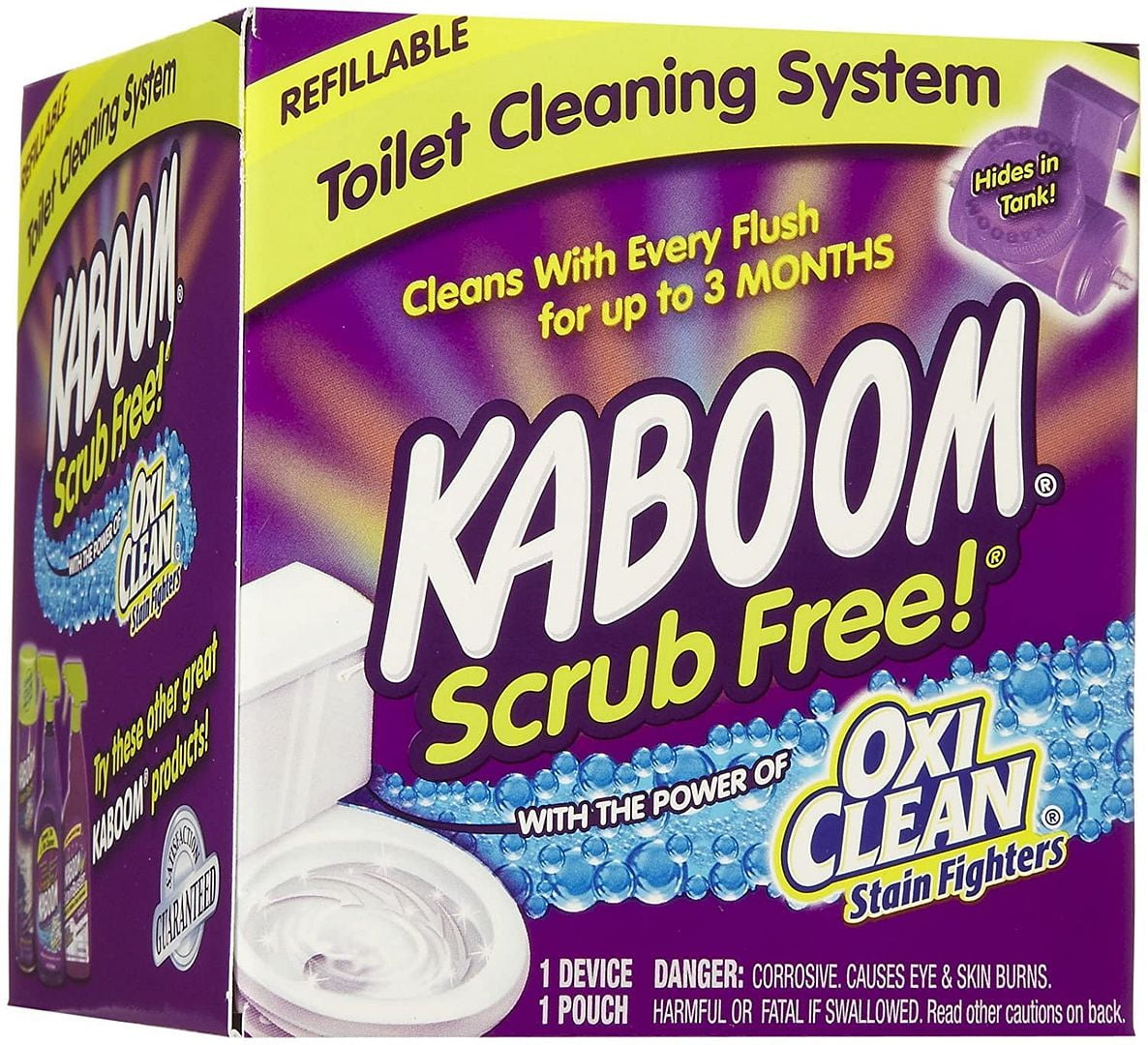 Kaboom Scrub Free! Continuous Clean Toilet Cleaning 1CT System