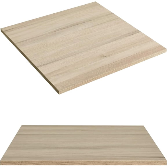 Kaboon 20x20 inch Universal Table Top, Pack 2, Square, Oak