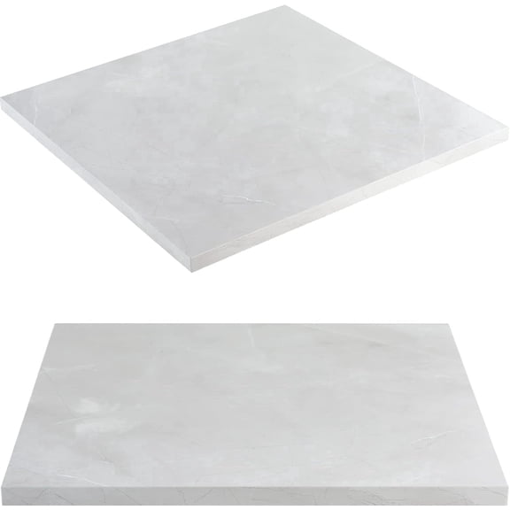 Kaboon 23.81x23.81 inch Square Table Top, Pack of 2, White Rock