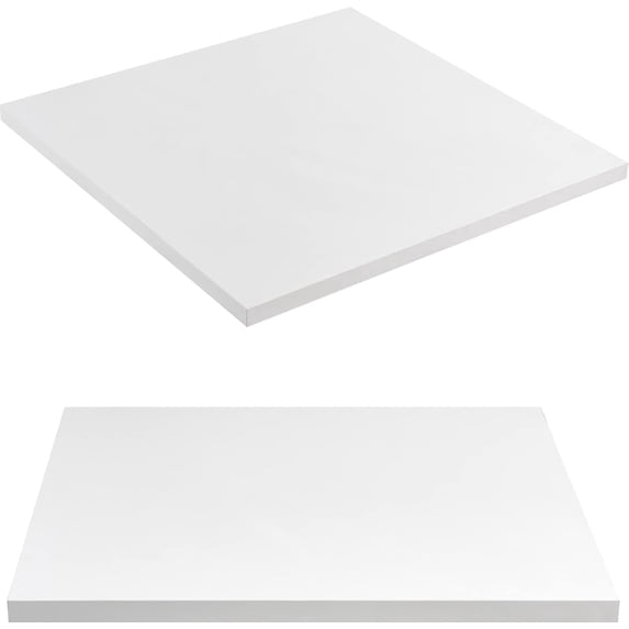 Kaboon 23.81x23.81 inch Square Table Top, Pack of 2, White