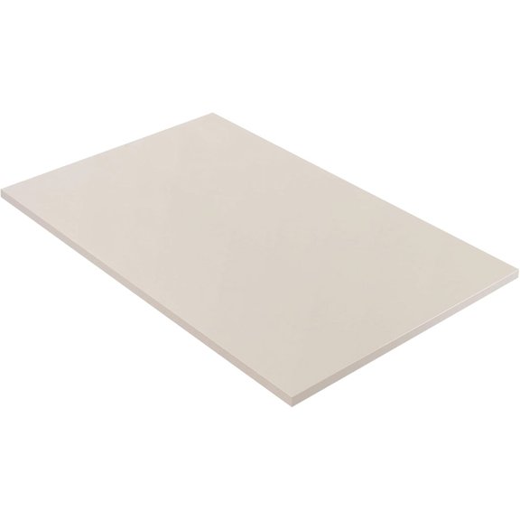 Kaboon 36x20 inch Universal Table Top, Beige Leather