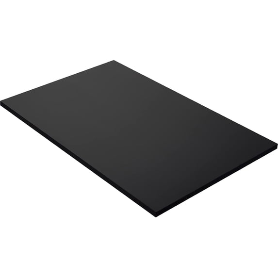 Kaboon 36x23.82 inch Universal Table Top, 1 inch Thick, Black