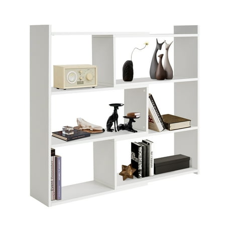 Kaboon 4-Tier Shelf Unit, High-Pressure Decorative Laminate Material, Stury, Assembly, White