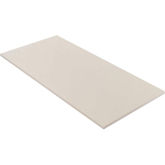 Kaboon 40x18 inch Universal Table Top, Beige Leather