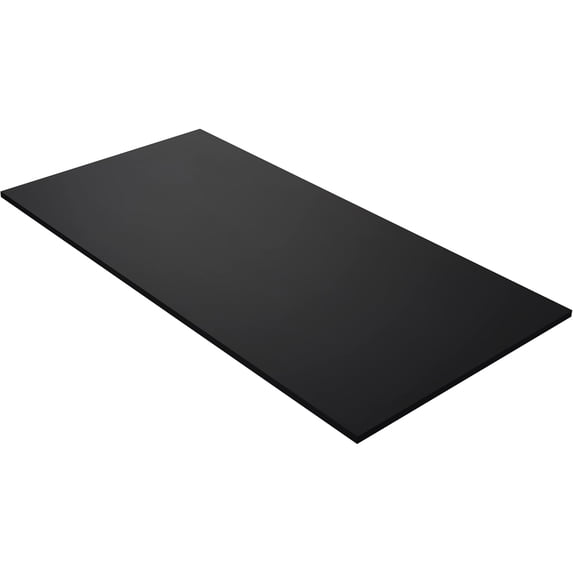 Kaboon 42x20 inch Universal Table Top, 1 inch Thick, Black