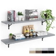 thumbnail image 1 of Kaboon 45inch Floating Shelves for Wall 10" D x 45" W Set of 2, Grey, 1 of 6