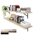 thumbnail image 1 of Kaboon 55inch Floating Shelves for Wall 10" D x 55" W Set of 2, Oak, 1 of 6