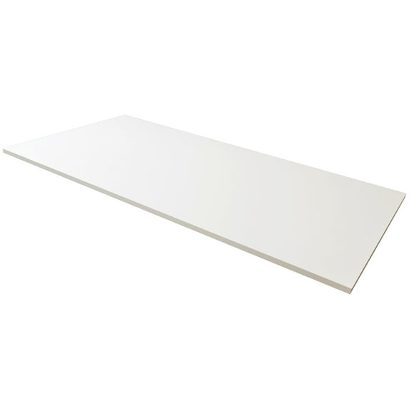Kaboon 60x20 inch Universal Table Top, 1 inch Thick, Pack 1, White, TABLETOP6020B