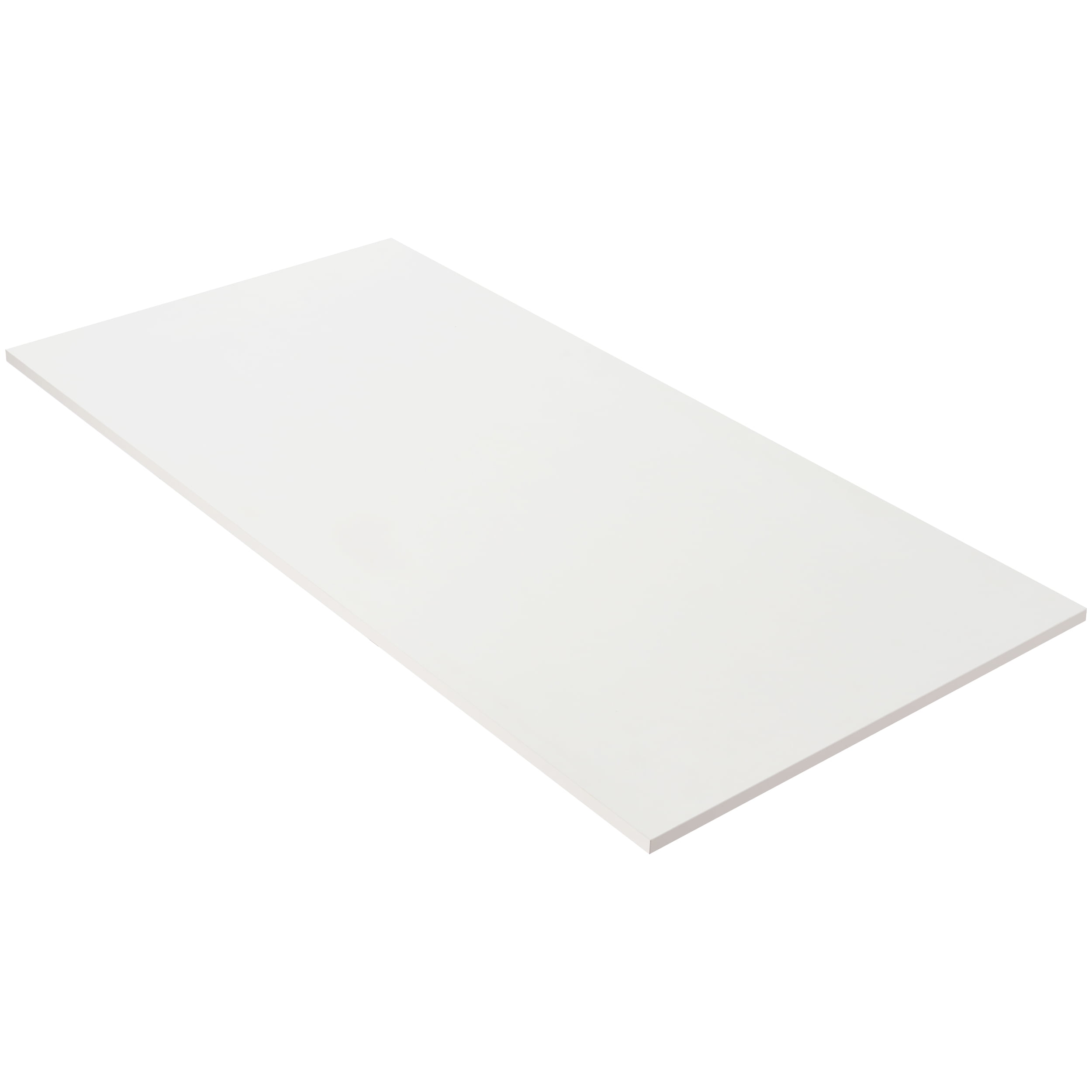 White 60x24 inch High-Pressure Laminate Tabletop