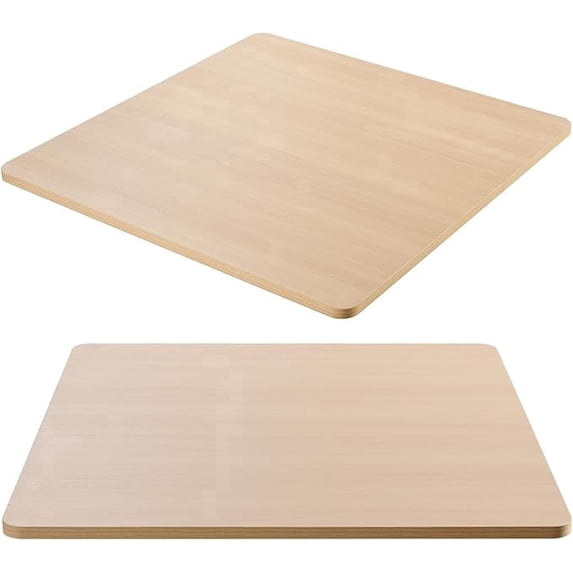 Kaboon Universal Table Top 36 x 36 inches Sqaure Pack of 2, Round corner, Light Walnut