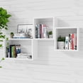 thumbnail image 1 of Kaboon Wall Mount Cube Shelf Set of 3,19.75x12.5x7.75, Model-Cube-Shelf, White, 1 of 7