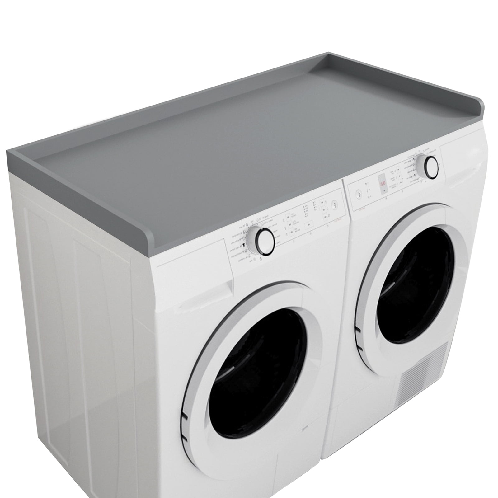 Kaboon Washer Dryer Countertop, Melamine Countertop with Edge Rails